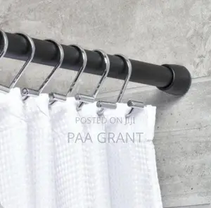 Stylish Bathroom Finish ;Extendable Shower Curtains Rods