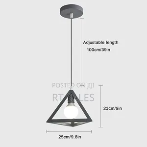 Triangle Single Pendant Light.