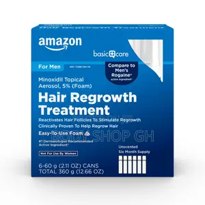 Amazon Minoxidil Foam for Men - For Hair and Beard Growth / Kirkland