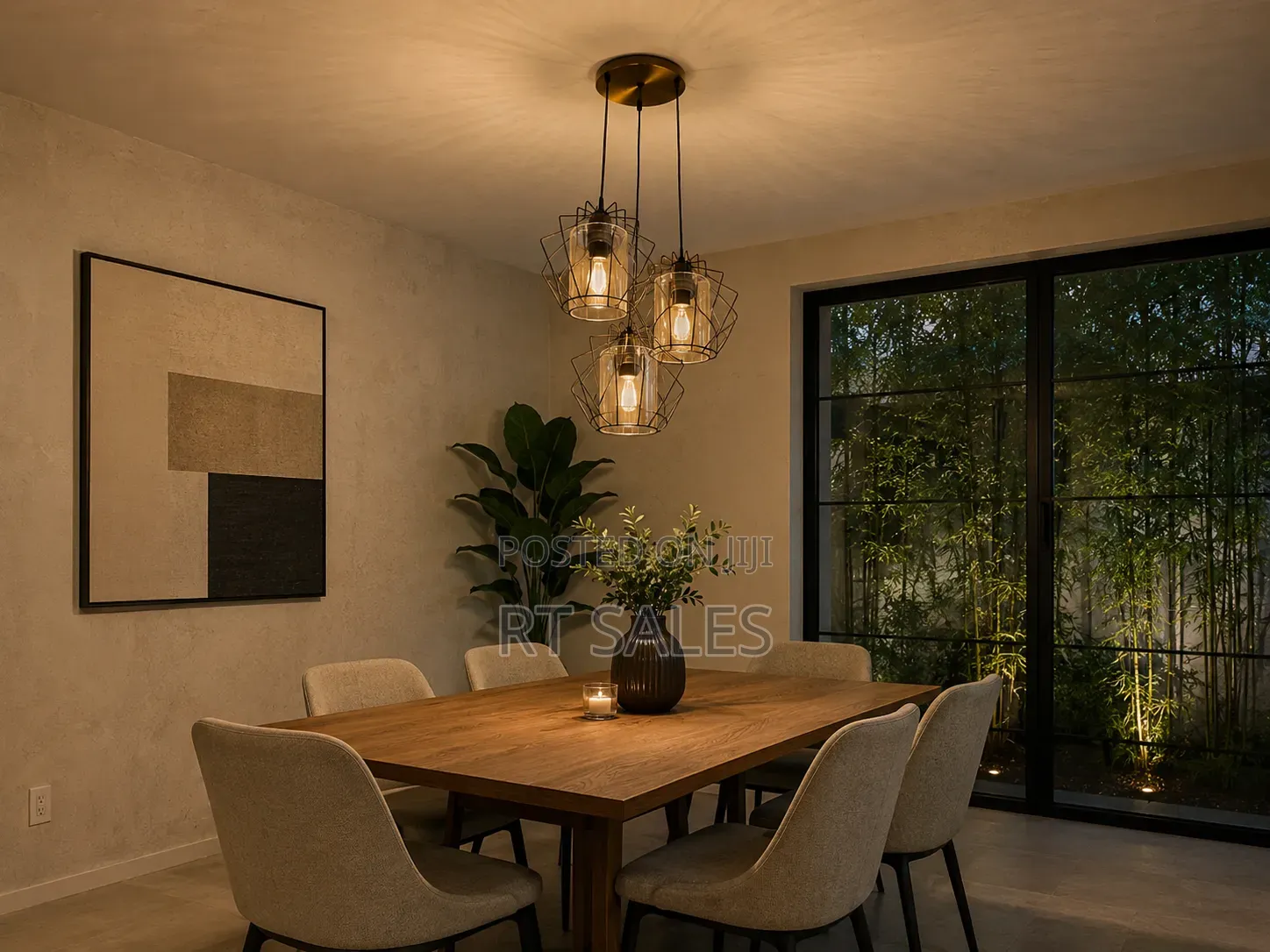 Crystal Body 3 in 1 Pendant Light. Dl018
