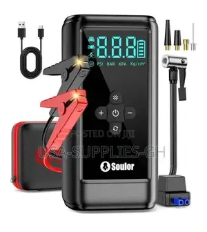 Soulor Car Jump Starter Air Compressor 160psi Tire Inflator From Usa