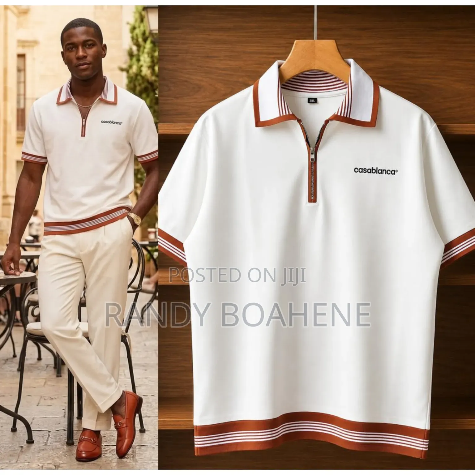 Casablanca Heritage Knit Polo