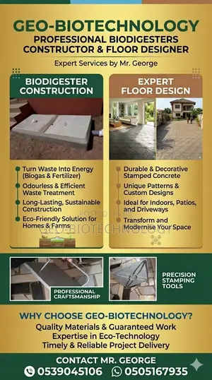 Floor Designing and Biodigester Construction
