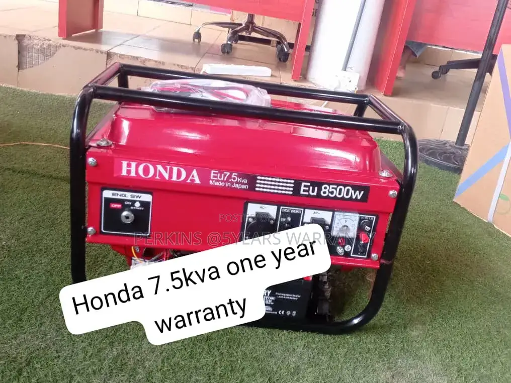 Honda 7.5kva Generator Set – Ideal for Homes, Shops Offices 7.5kva