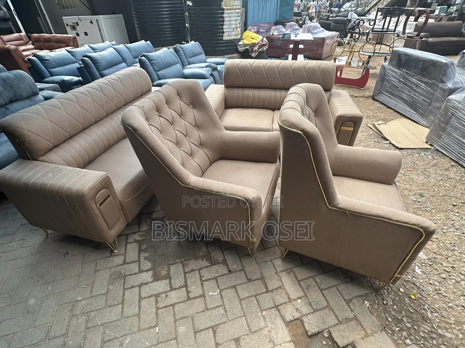 Comfortable Seven Seater Sofa Chair, Slightly Used, Very Comfortable