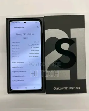 New Samsung Galaxy S21 Ultra 5G 256 GB Black