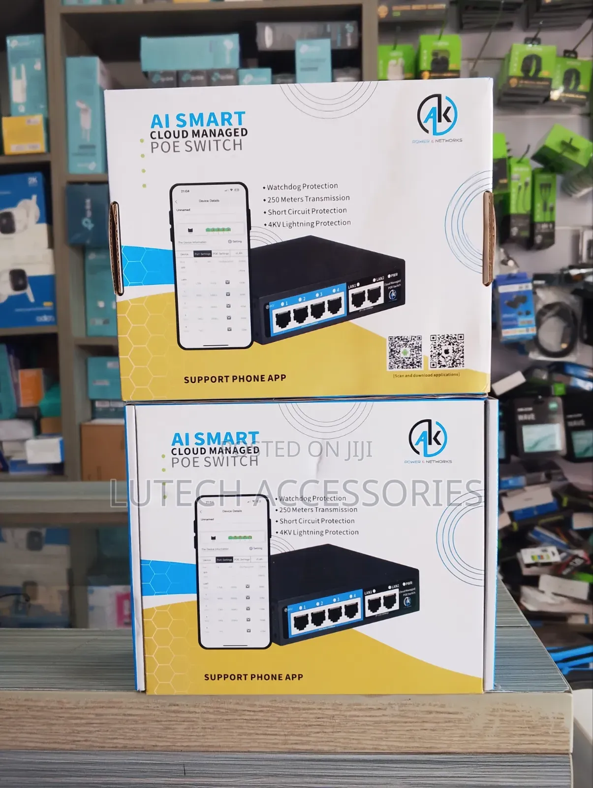 Ak Ai Smart Cloud Managed 4port Poe Switch