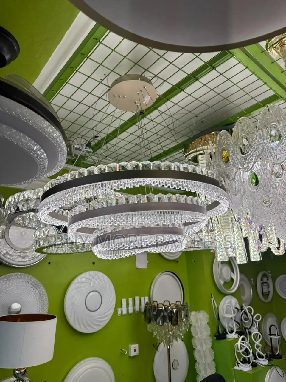 Modern Multi-Ring Led Crystal Chandelier