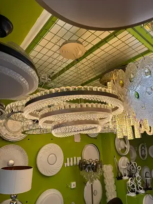 Modern Multi-Ring Led Crystal Chandelier
