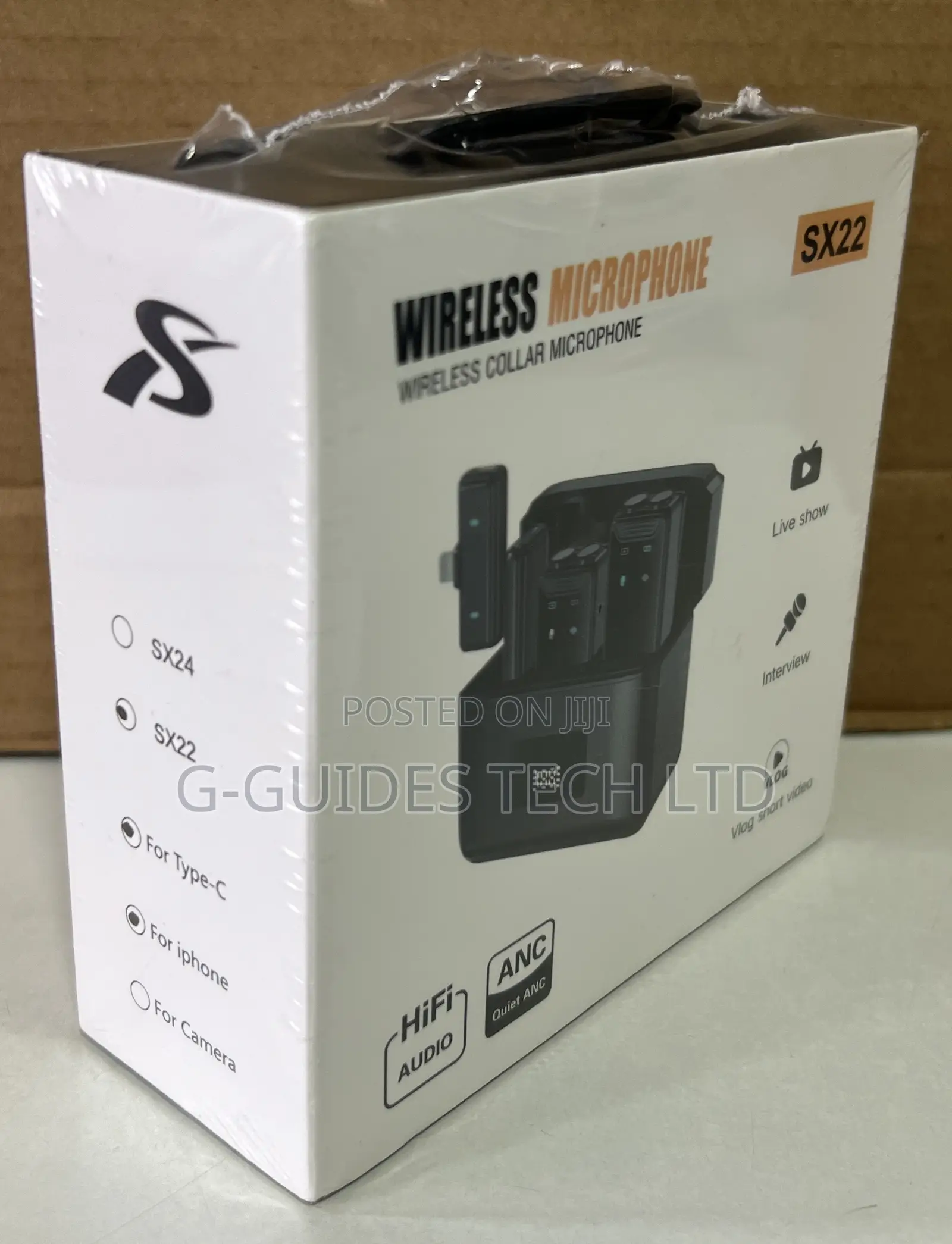 Sx22 Wireless Collar Microphone For iPhone And Types-c