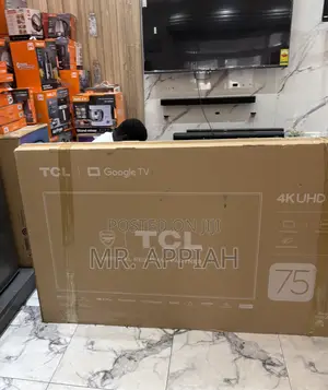 Get Unique TCL 75 Inch HDR Frameless Google Tv(Black) 