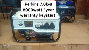 Original Perkins 7.0kva Generator – 8000w of Dependable Backup Power