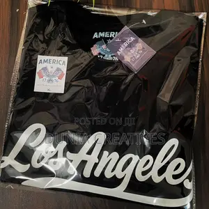 Casual Black T-Shirt | Los Angeles California Print