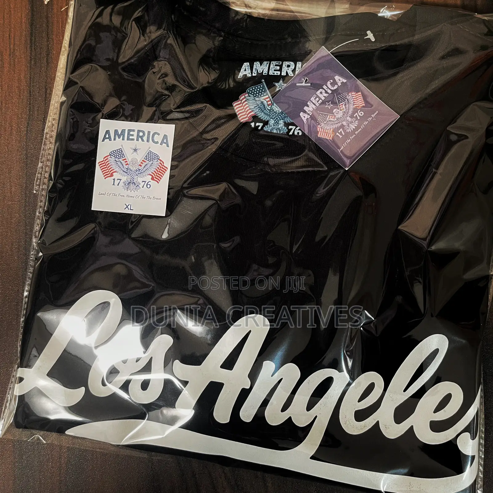 Casual Black T-Shirt | Los Angeles California Print