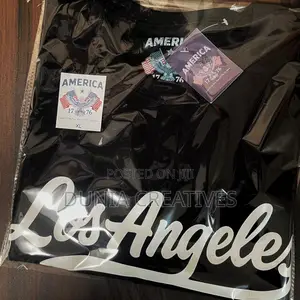 Casual Black T-Shirt | Los Angeles California Print