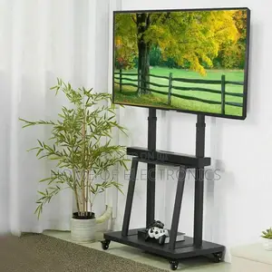 Easy to Assemble Universal Mobile Tv Stand With Wheels for 60-100 Inch