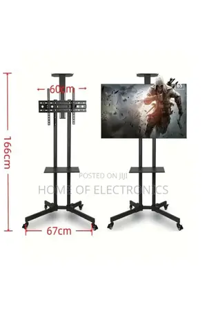 Delivery at Your Doorstep Mobile Trolley Tv Stand With Wheels 32-70 Tv