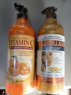 Milk Collagen and Vitamin C Shower Gel and Scrub