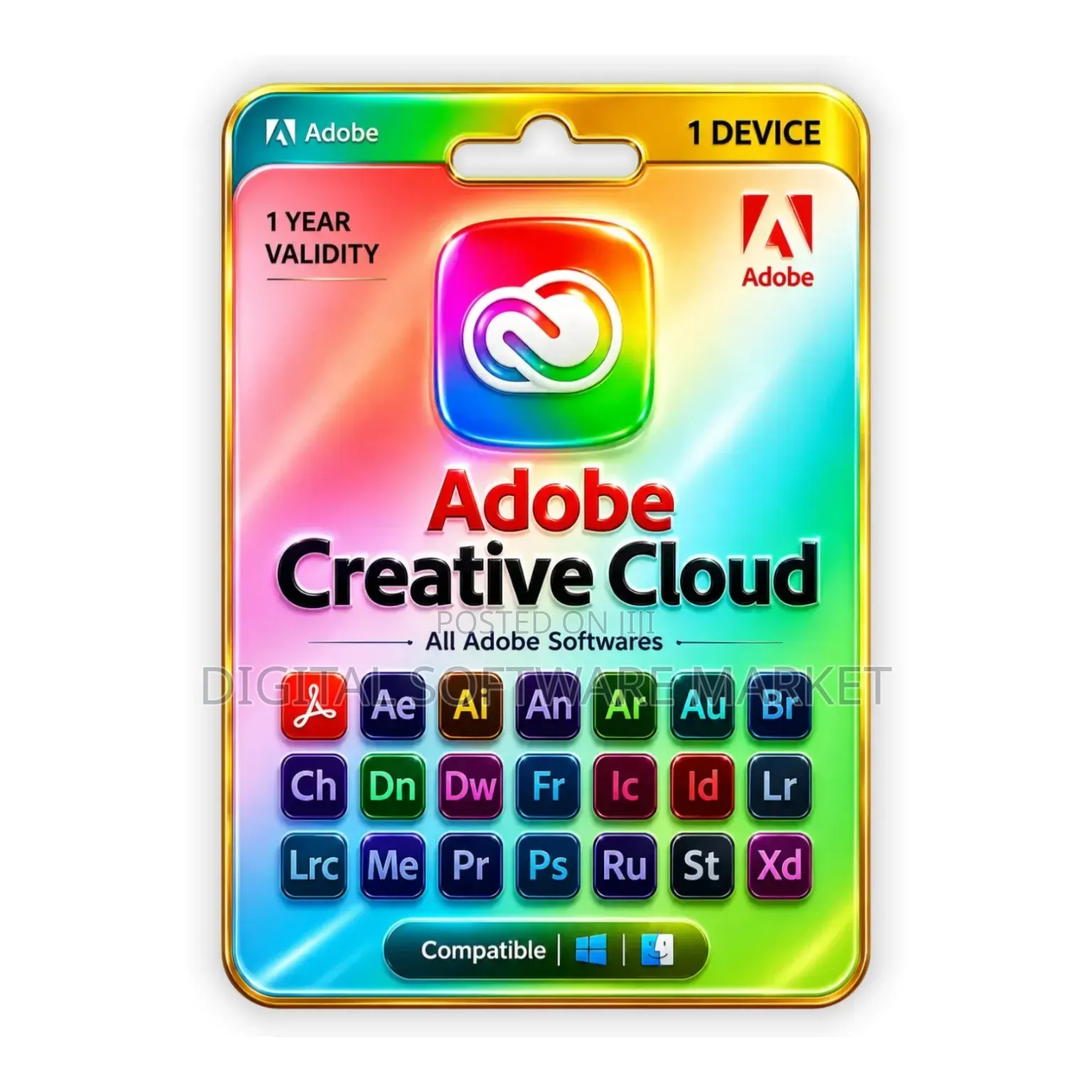 Creative Cloud Original License for 1 Device 1 Year