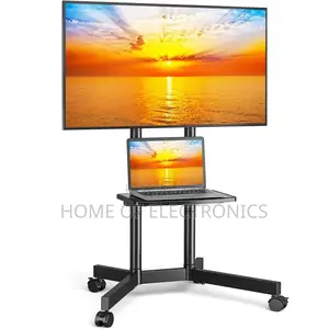 Simple to Move Mobile Trolley Tv Stand With Wheels(32-70 Inch)