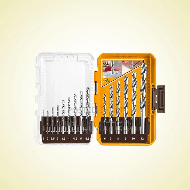 Ingco 15 PCS M2 HSS Drill Bits Set - Akdl51508