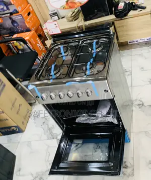 Check Out Grey (60/60) New Line Gas Stove Oven 4-Burner Ferre