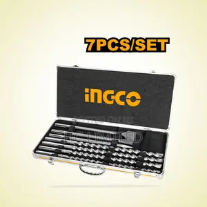 Ingco 7 PCS SDS Max Hammer Drill Bit and Chisel Set - Akd5075