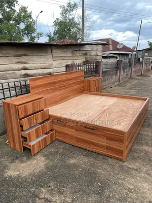 King Size Storage Bed With Drawers +2 Bedside Cabinets