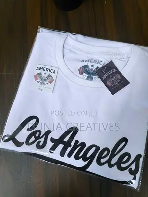 Los Angeles Graphic T-Shirt White | Quality Print | Unisex