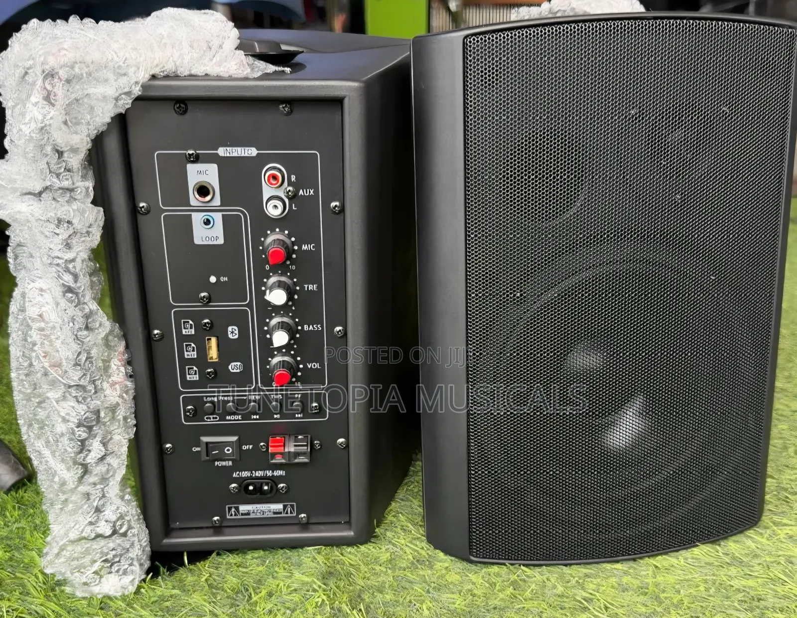 Active Pair of 6inches Wall Mount Speakers With Usb and Bluetooth