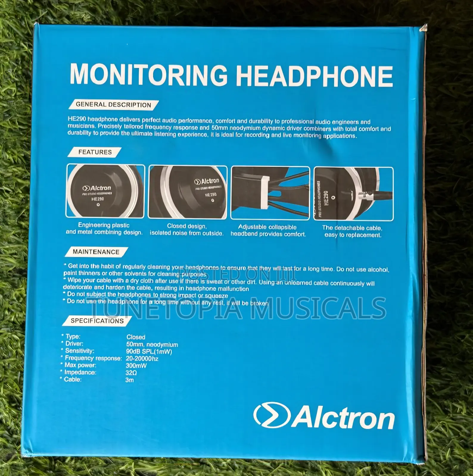 Alctron He290 Pro Studio Monitoring Headphones.