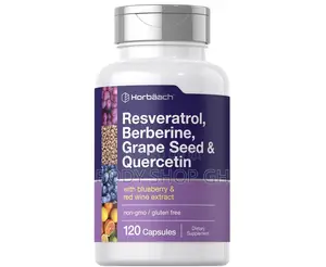 Horbäach Resveratrol + Berberine + Grape Seed + Quercetin | | 120 Cap