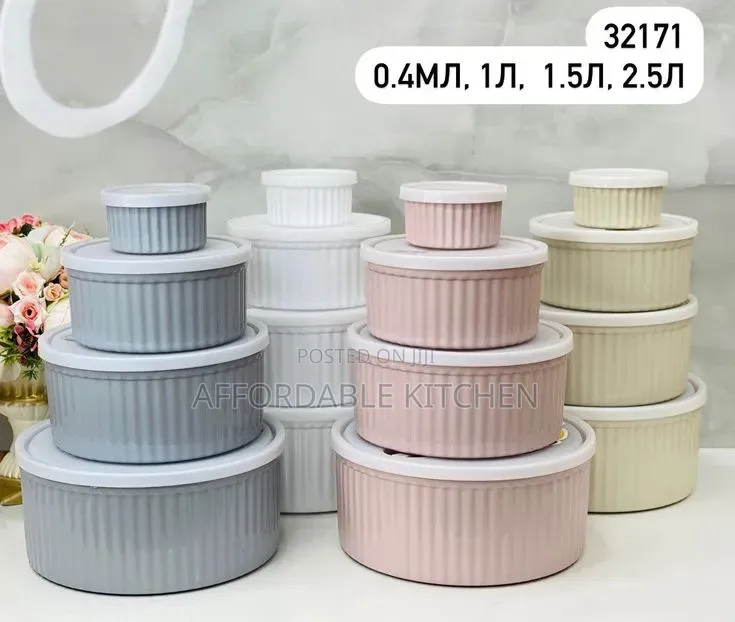 Silicon Storage Bowls Set