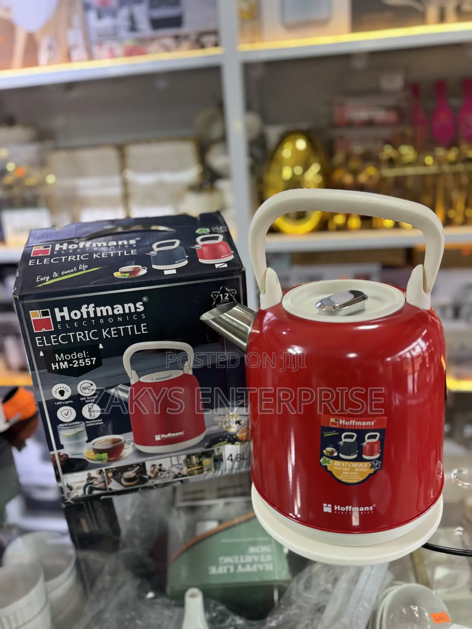 Hoffman Stainless Electric Kettle 4.8l