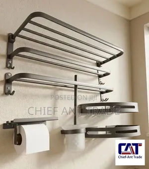 Bath Room Accessories Set Grey 801e