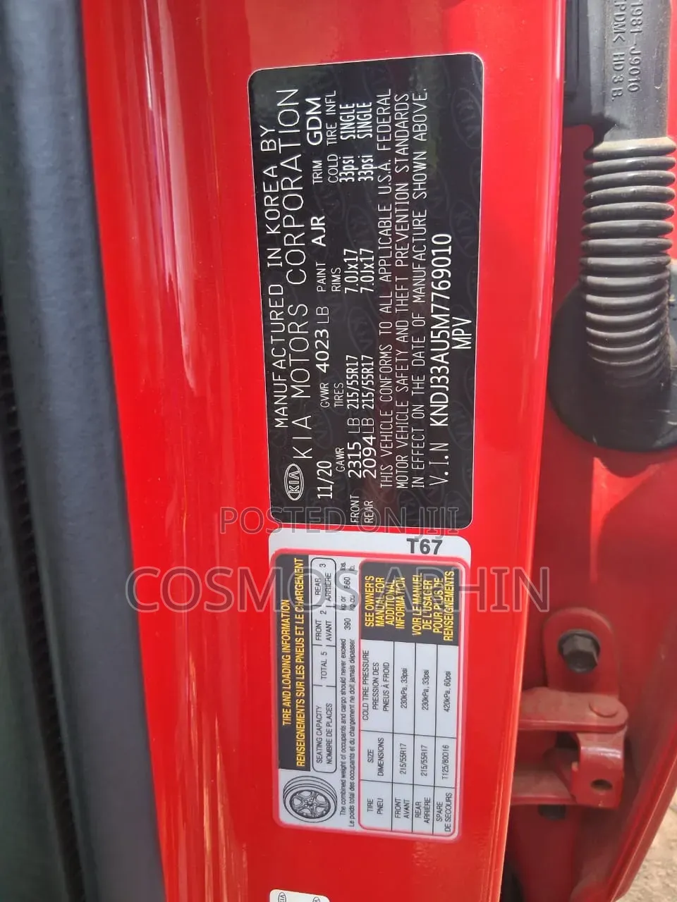 Kia Soul 2022 Red