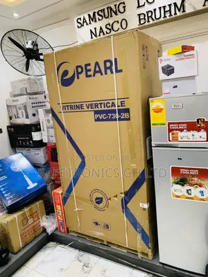 Grab Elegant Pearl 610l Double Door Display Fridge Cooler PVC-730-2b