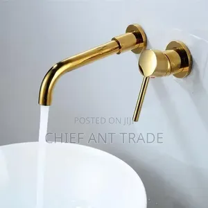 Golden Concealed Wall Faucet Tap. Wal-6