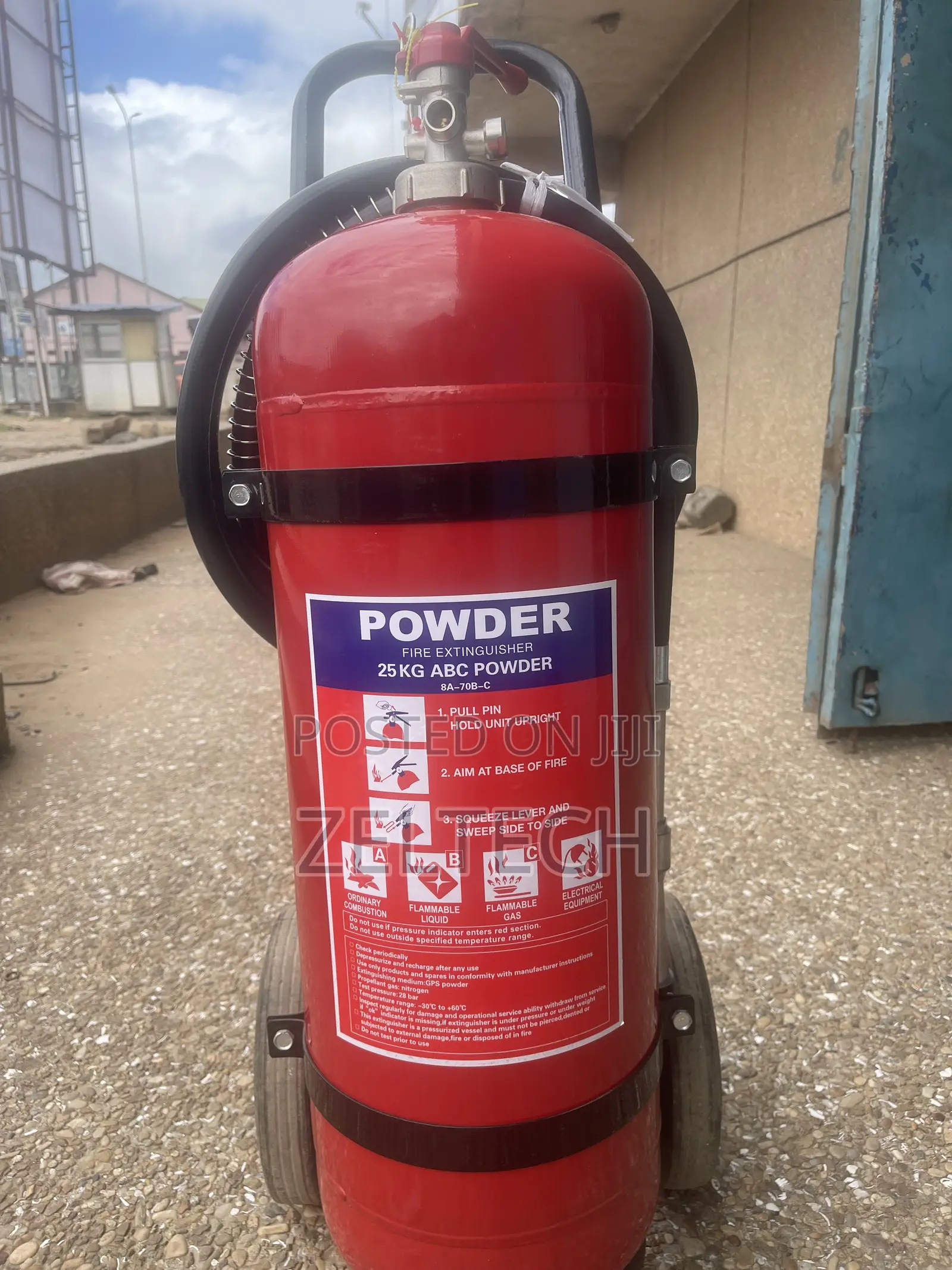 25kg Dry Powder Fire Extinguisher