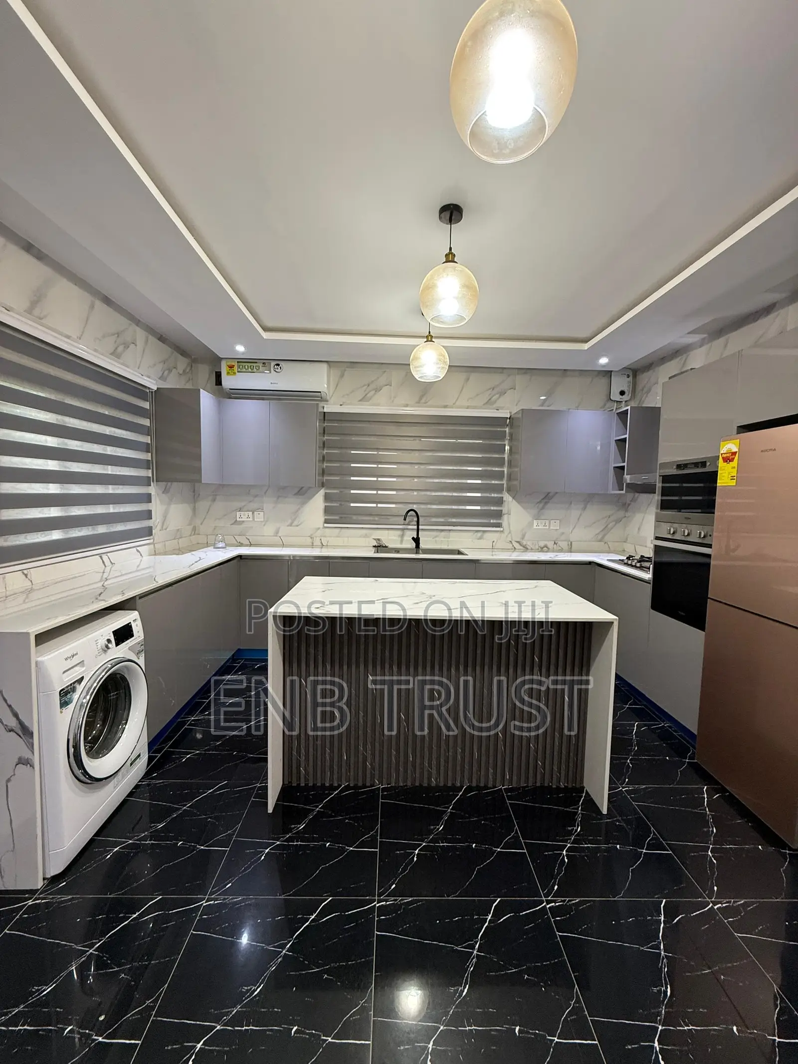 Furnished 4bdrm Duplex in East Legon, American House for rent