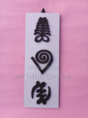 Adinkra Symbol Wall Art Decor|African Wall Art for Living Room