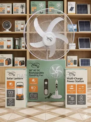 18” TNT Star Fan With Solar Charging Option