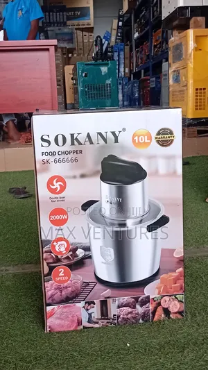 Durable Sokany 10l Food Processor With Stainless Steel Bowl 10l