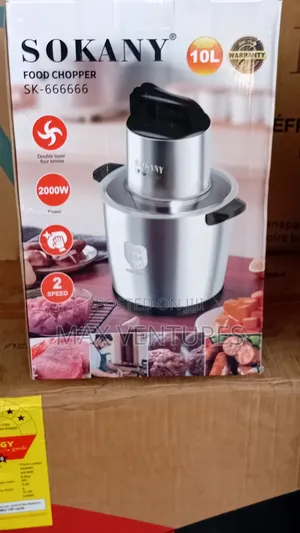 Upgrade Your Kitchen With the Sokany 10l Food Chopper 10l