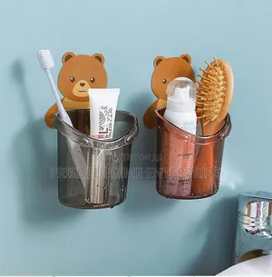 2 Set Toothbrush Toothpaste Holder