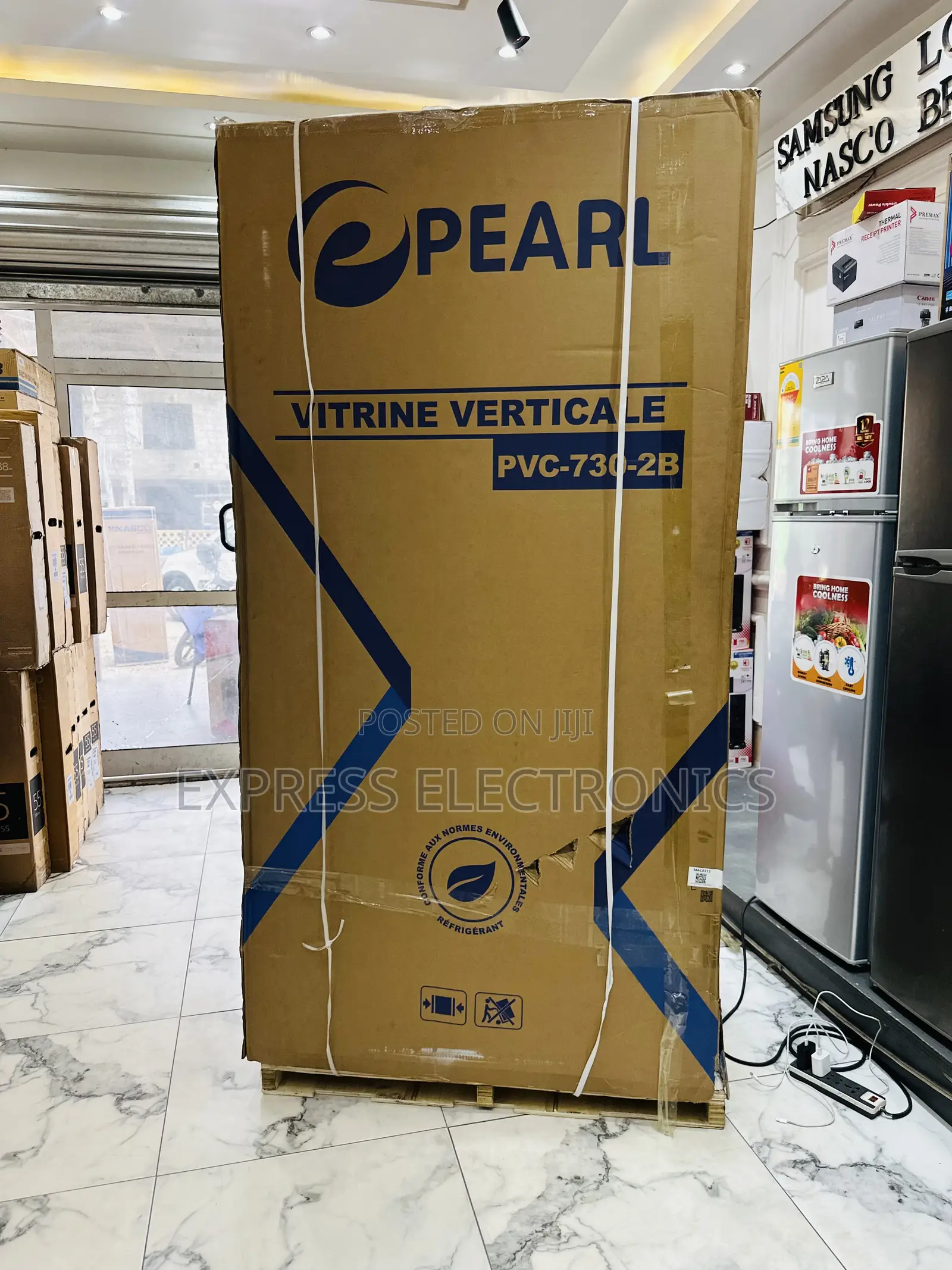 Display Fridge Double Door Pearl PVC-730-2b 610l