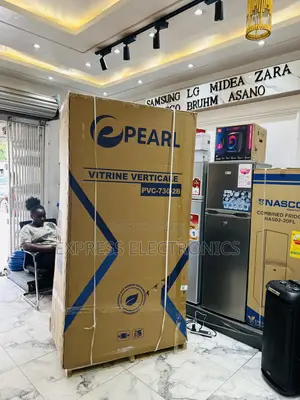 Quality Sleek Double Door Display Fridge 610l PVC-730-2b