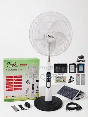 18 Inch Ac/Dc Rechargeable Fan With Led Light