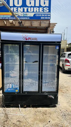 Get Durable Pearl 3 Door Beverage Cooler(Glass Door)950l