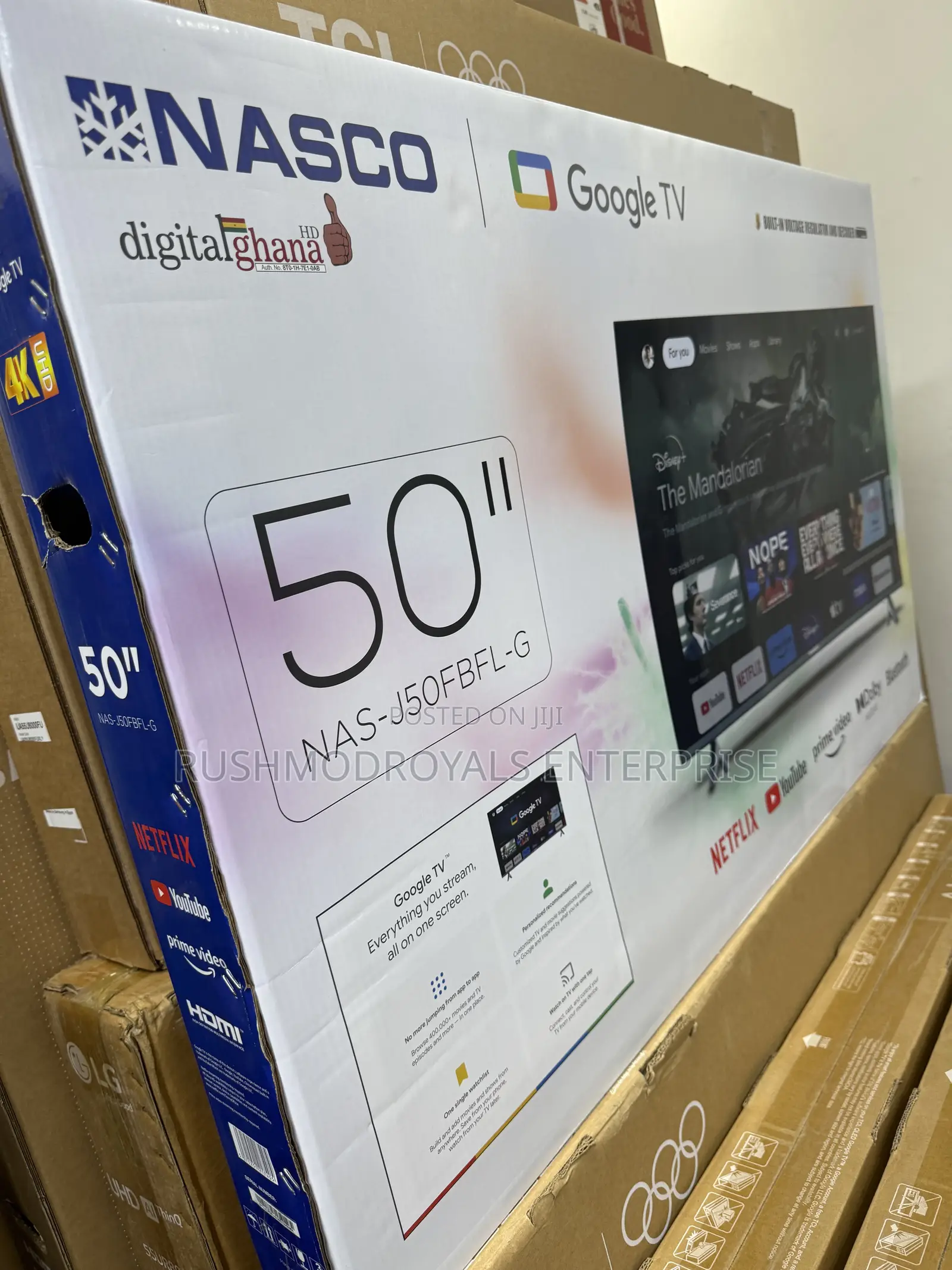 Nasco 50’’ Smart Google Tv Uhd